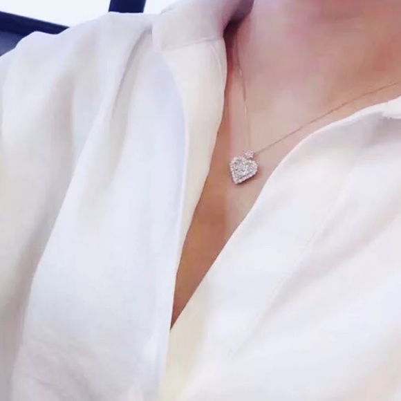 Sterling Silver Heart Necklace - Picture 6 of 6